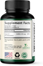 Nature's Nutrition Vitamina D3 5000 UI - 60 Cápsulas Blandas - Suplemento Extra Fuerte para Huesos, Dientes, Músculos e Inmunidad