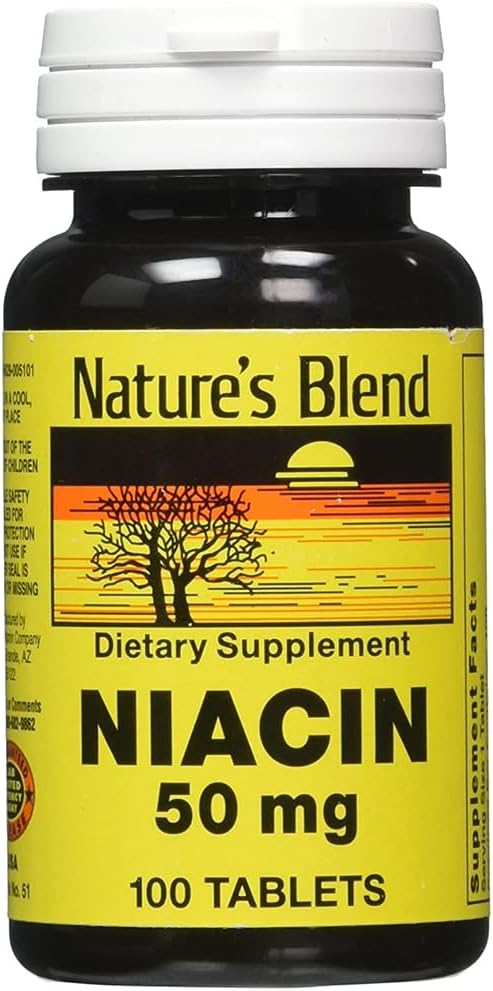 Nature's Blend Niacina 50 mg 100 Comprimidos