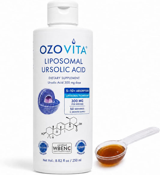 Ácido Ursólico Liposomal 300mg – Extracto de Hoja de Romero – Vegano y Orgánico