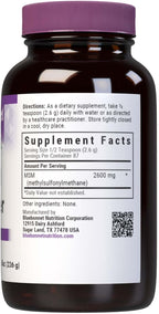 MSM en Polvo 2600mg de BlueBonnet Nutrition - OptiMSM