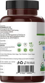Brieofood Organic Sankhpushpi 1500mg, 90 Comprimidos Vegetarianos