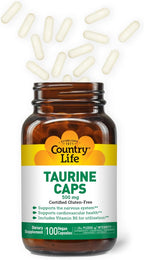 Country Life Taurina 500 mg - 100 Cápsulas