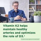 INNERVISNUTRITION Vitamina D3 5000 UI + K2 MK-7 100 mcg – Apoyo óseo, cardíaco e inmunológico, 60 cápsulas