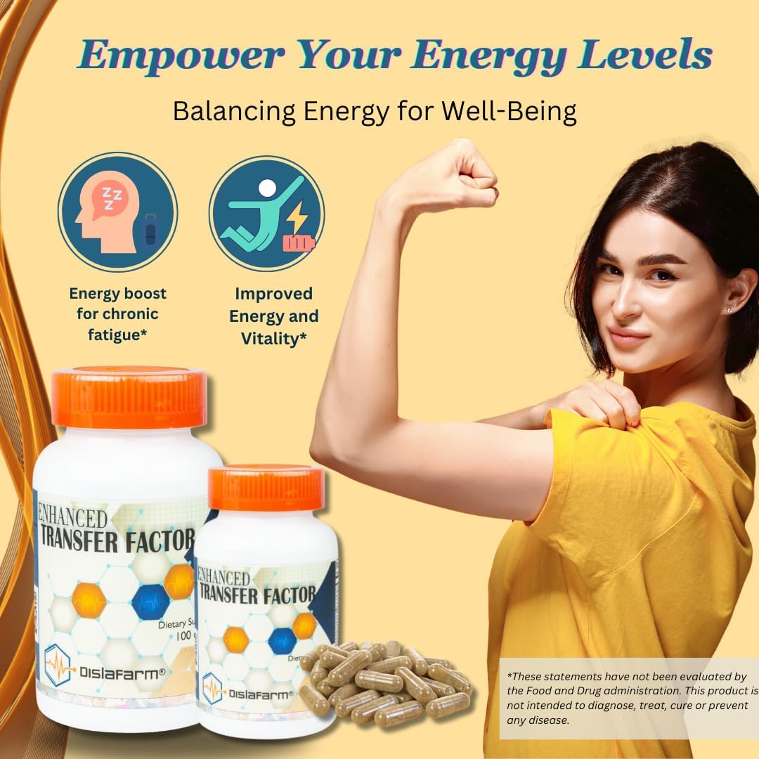 Transfer Factor Enhanced, 100 Cápsulas Naturales – Apoyo Inmunitario