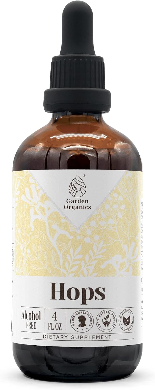 Tintura de Lúpulo Sin Alcohol - Extracto Natural en Gotas (118 ml)