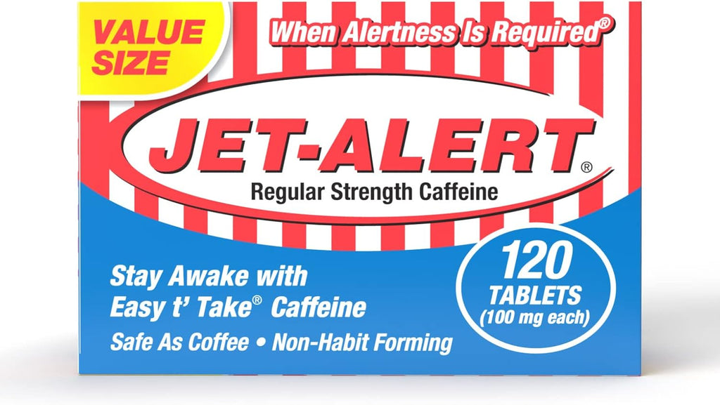 Jet-Alert Cafeína 100 mg, 120 Comprimidos