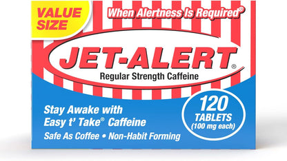 Jet-Alert Cafeína 100 mg, 120 Comprimidos – Image 2