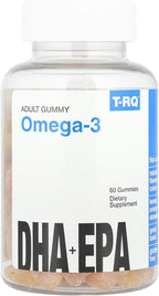 T.RQ Gominolas para Pelo, Piel y Uñas, Sabor Fresa Natural, 60 unidades