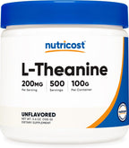 Nutricost L-Theanine en Polvo 100g - Sin Gluten y No-GMO