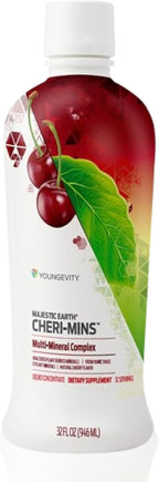 Youngevity Cheri-Mins Plant Derived Liquid Minerals - 77+ Trace Minerals - 2 Pack (946 ml Each)