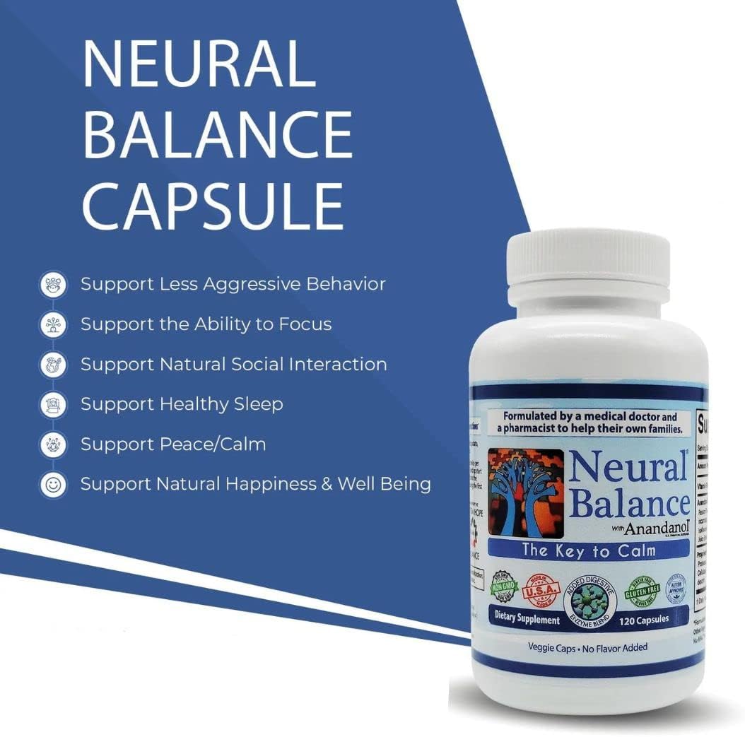 NEURAL BALANCE Anandanol con Mezcla Enzimática Digestiva Propietaria (Cápsulas, 1 Pack)
