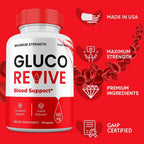 (2 Pack) GlucoRevive Capsules, GlucoRevive Supplement Pills, Advanced Formula All Natural Made in USA, 2 Month Supply