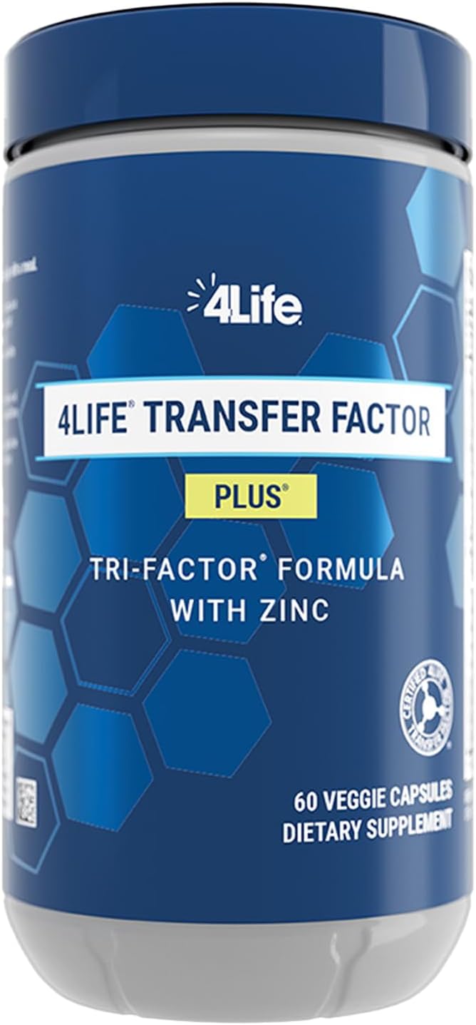 4Life Transfer Factor Plus Zinc – Apoyo Inmunológico con Hongos, 60 Cápsulas