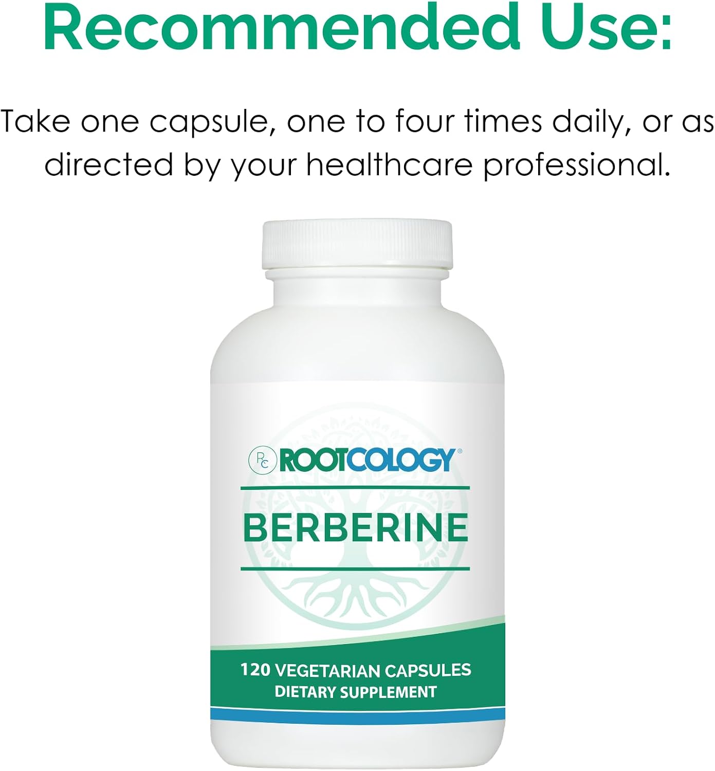 Rootcology Berberine - Berberina HCl de Origen Vegetal - 120 Cápsulas