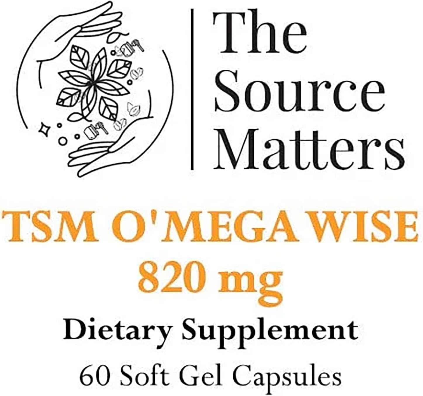 O'MEGA Wise - 820 mg de Aceite de Pescado Omega-3 de Alta Concentración con EPA, DHA y DPA para la Salud Cardiovascular, Cerebral, Articular y Ocular (60 Cápsulas Blandas)