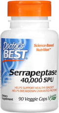 Doctor's Best Serrapeptase 40000 Unidades, 90 Cápsulas