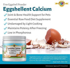 Eggshellent Calcium - Polvo de cáscara de huevo para perros y gatos - 454 g