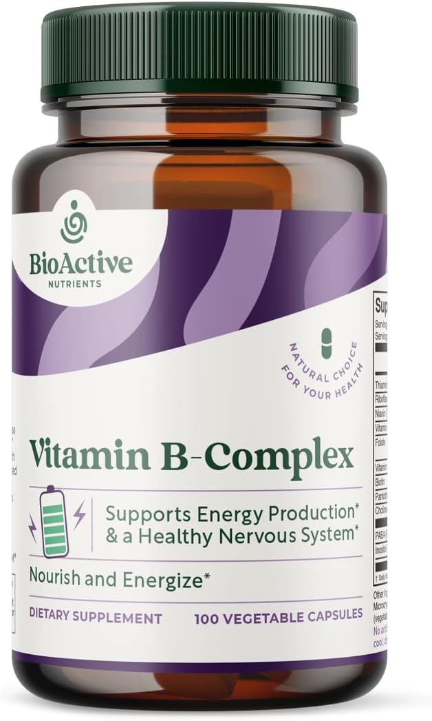 BIOACTIVE NUTRIENTS Complejo B - 100 Cápsulas Vegetales