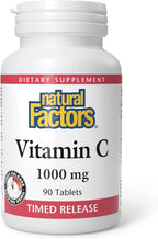 Natural Factors - Vitamina C 1000 mg, Liberación Prolongada, 90 Comprimidos