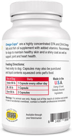 Omega-Caps HP Snip Tips - Aceite de pescado con omega 3, EPA y DHA para gatos y perros pequeños - 60 cápsulas