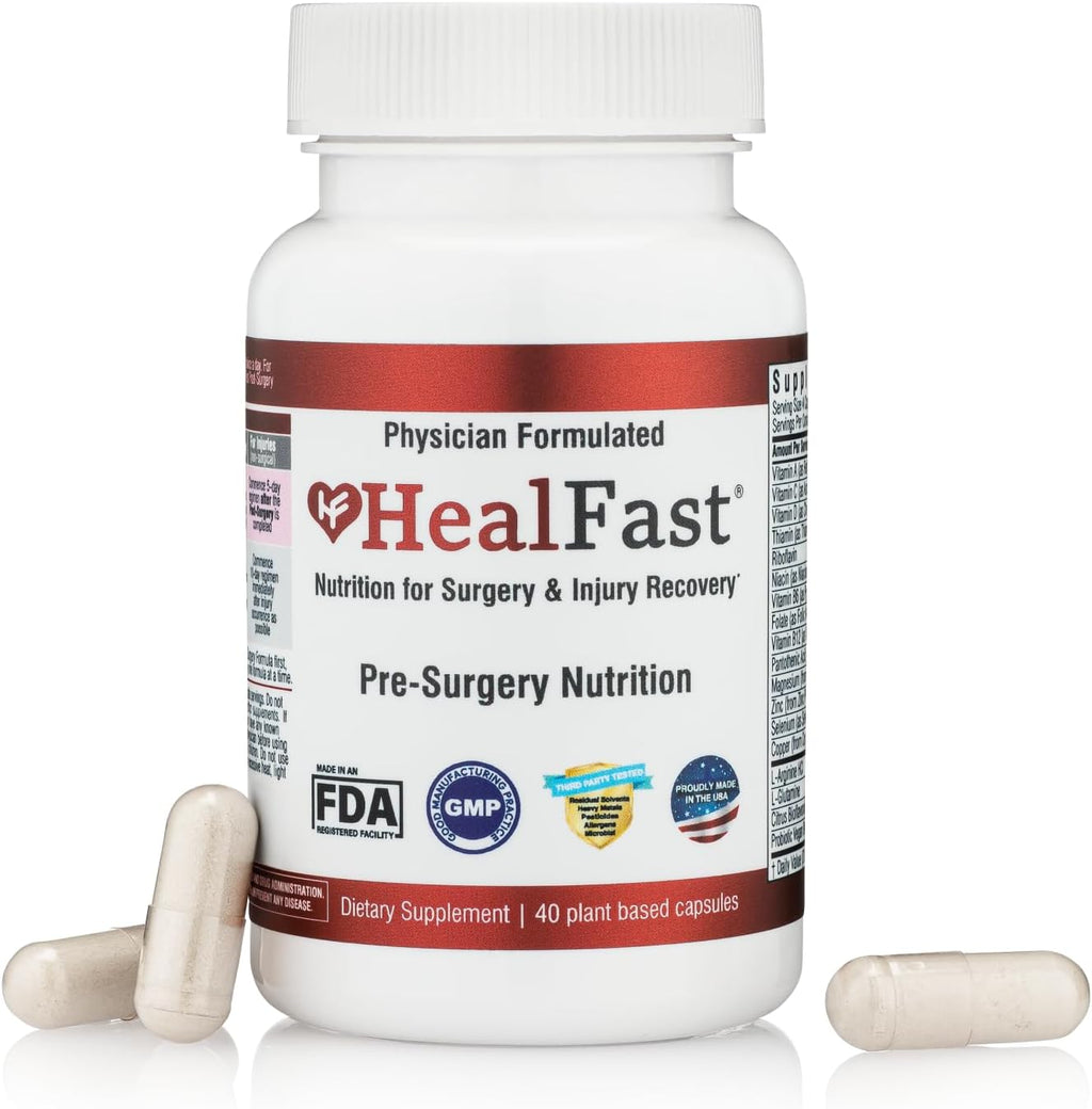 HealFast Pre-Op Suplemento para Recuperación Quirúrgica y Lesiones