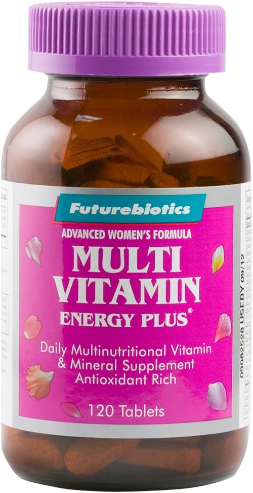 Futurebiotics Energy Plus Multi Vitamin - Multivitamin for Women, 120 Tablets