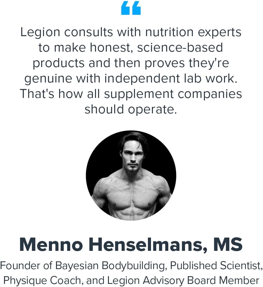 LEGION DHEA 50mg – Suplemento de DHEA para Hombres y Mujeres