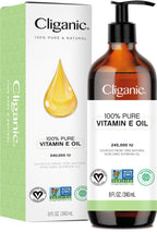 Cliganic Aceite de Vitamina E Puro 240.000 IU (240 ml) - Natural D-Alfa Tocoferol