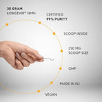 PUROVITALIS NMN en Polvo 99% Puro - Suplemento de Nicotinamida Mononucleótido para NAD+, Salud Celular y Energía - 30g (2 meses)
