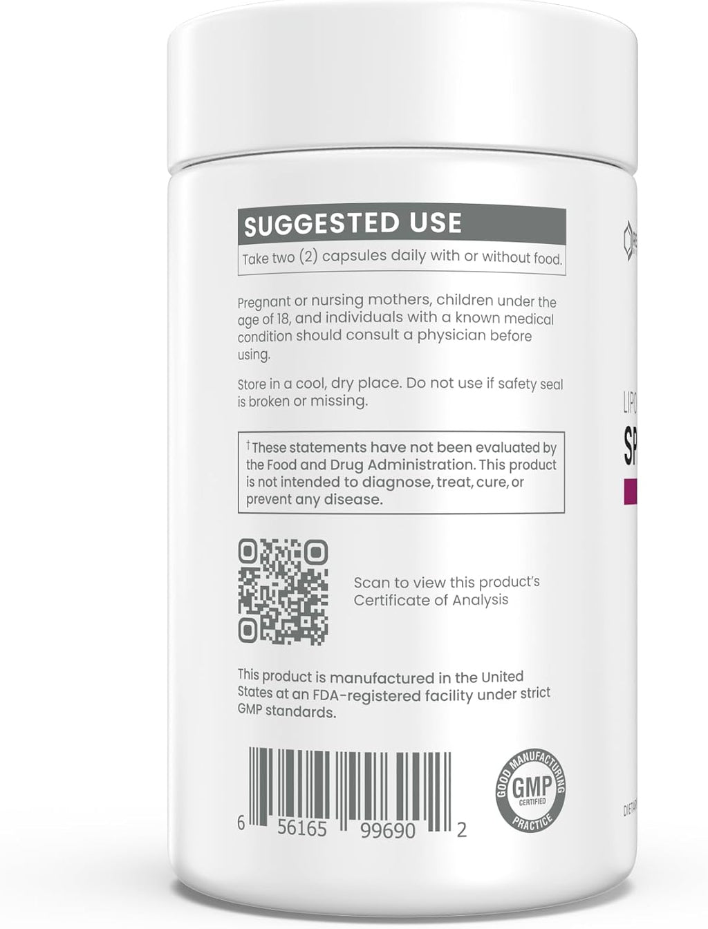 Renue By Science Espermidina Liposomal – 90 Cápsulas (8 mg por ración)