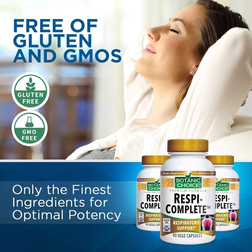 Botanic Choice Respi-Complete - Apoyo Respiratorio con Quercetina, Equinácea y Bromelina