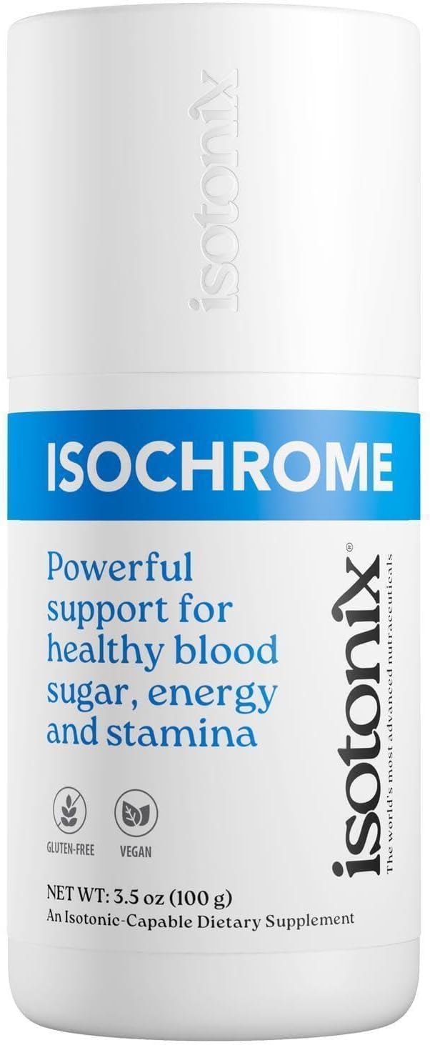 Isotonix Isochrome – Suplemento en Polvo con Cromo, Coenzima Q10 y Vitaminas para el Metabolismo Energético, Sabor Limón, 30 Raciones