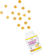 Vitamin D3 Gummies - Gomitas de Vitamina D3 1000 UI, 60 unidades, Sabor Piña