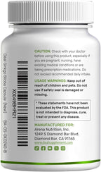 DEAL SUPPLEMENT Ginkgo Biloba 500mg - 240 Cápsulas - 4 Meses de Suministro