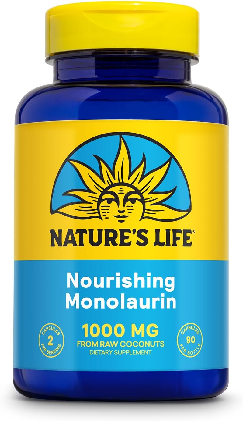 Nature's Life Monolaurin 1000 mg - 90 Cápsulas Vegetarianas