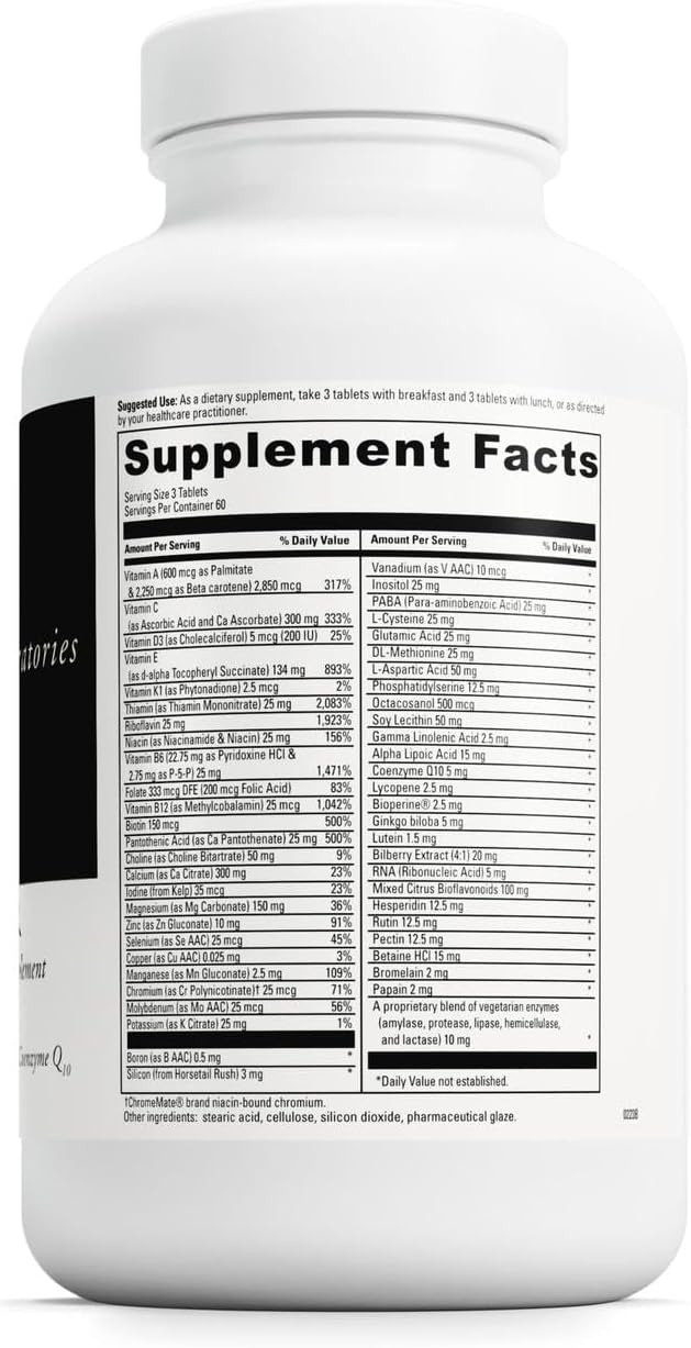 DAVINCI Labs Spectra Senior - Complemento alimenticio para apoyo cardiovascular, ocular y antioxidante - 180 cápsulas