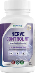 Phytage Labs Nerve Control 911 – Complemento Botánico Avanzado para el Sistema Nervioso – 60 Cápsulas