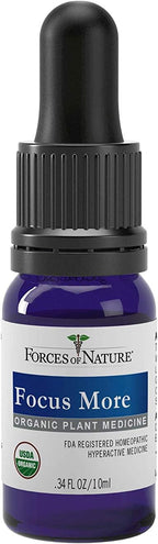 Focus More de Forces of Nature - Tintura Sublingual Orgánica para el Apoyo Cognitivo