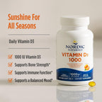 Vitamina D3 1000 UI de Nordic Naturals - 120 mini cápsulas blandas sabor naranja