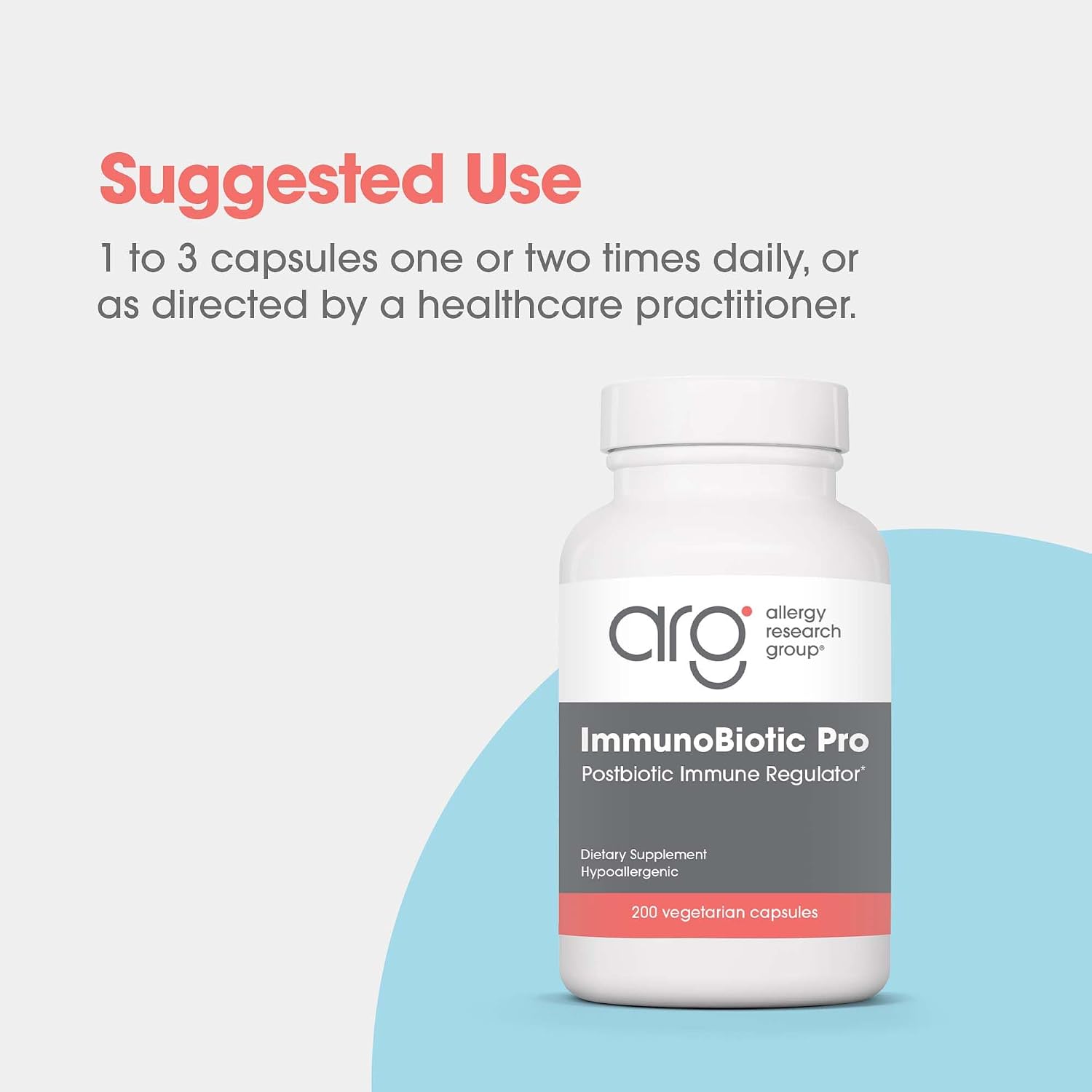 Allergy Research Group ImmunoBiotic Pro - Apoyo Inmunitario y Barrera Intestinal - 200 Cápsulas