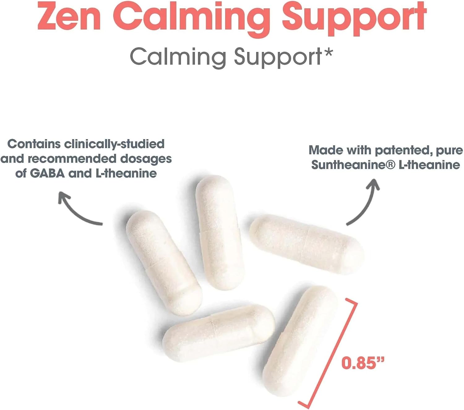 Nutricology ZenMind - 550 mg GABA y 200 mg L-Teanina - Apoyo a la Calma y Relajación - Fórmula no Somnolienta - Cápsulas Vegetarianas - 60 Dosis - 120 Cápsulas