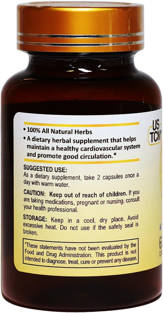 Cápsulas de Tienchi y Danshen (Panax notoginseng y Salvia miltiorrhiza) – 500mg, 60 Cápsulas Vegetales