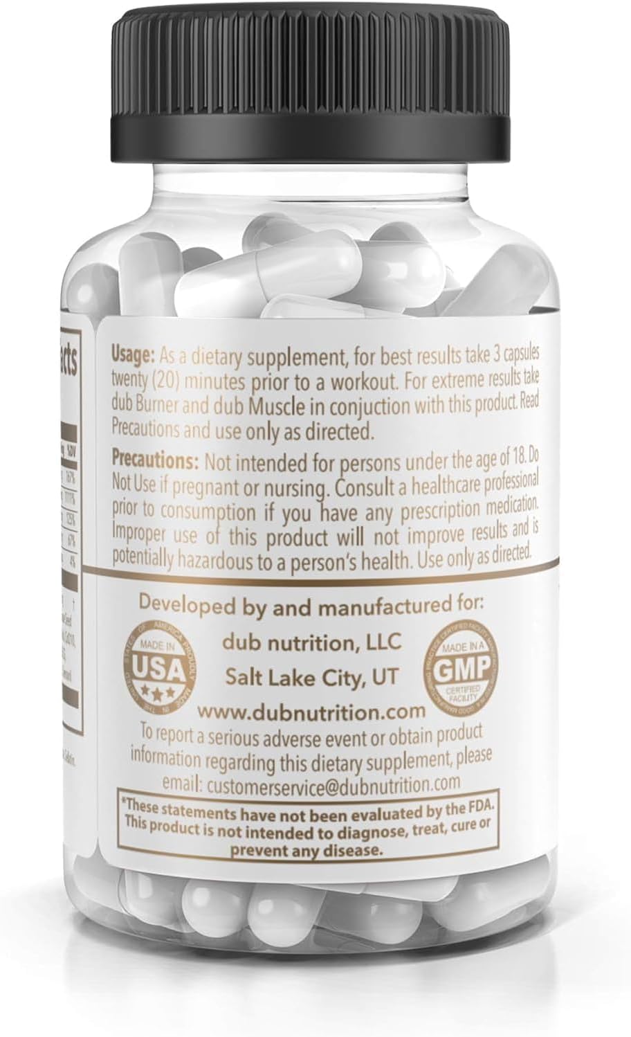 Youth de Dub Nutrition - Fórmula con Acai, Resveratrol, Cúrcuma y Vitaminas - 90 Cápsulas