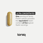 Toniiq Fisetin 500mg de Alta Pureza - 98%+ con Aceite MCT - 60 Cápsulas