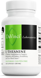 DAVINCI Labs L-Teanina - 200 mg por Servicio - 60 Cápsulas Vegetarianas