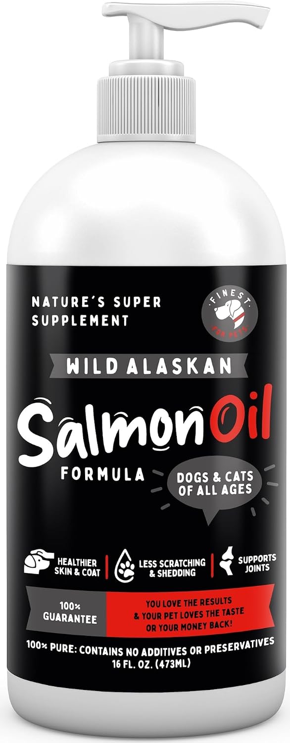 Aceite de Salmón y Abadejo Salvaje de Alaska para Perros y Gatos (946ml)