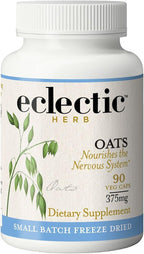 Eclectic Herb - Organic Oat Capsules (Avena Sativa) - 90 capsules of 375 mg