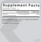 Vitamin D3 2000 IU with MCT Coconut Oil - Sports Research