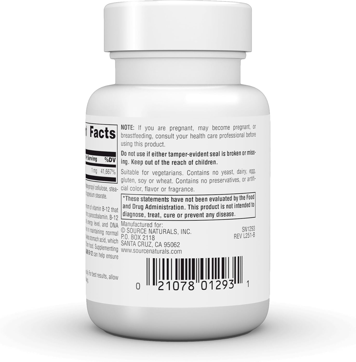 Source Naturals Methylcobalamin Vitamin B-12, Cherry Flavor, 1 mg - 120 Lozenges