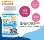 Zenpaws Omega 3 Fish Oil for Dogs - 180 Comprimidos - Sabor a Pato
